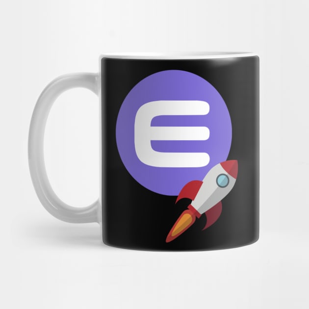 Enjin crypto to the moon by Fabled Rags 